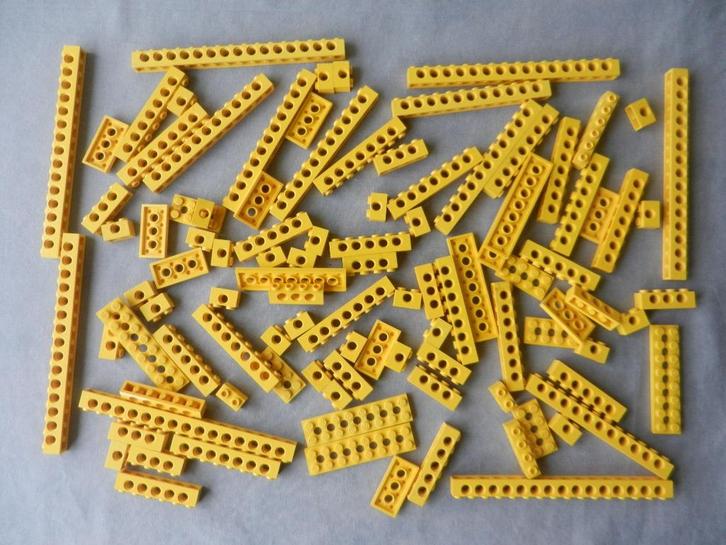 Lego Technic balken en plaatjes geel, Kinderen en Baby's, Speelgoed | Duplo en Lego, Gebruikt, Ophalen of Verzenden