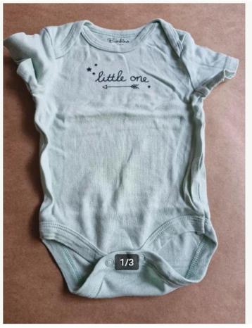 Mintgroene little one romper Maat 62 h3 beschikbaar voor biedingen