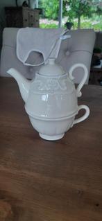 Mini theepotje met schotel Countryfield, Huis en Inrichting, Keuken | Servies, Ophalen, Nieuw, Overige stijlen, Kop(pen) en/of Schotel(s)