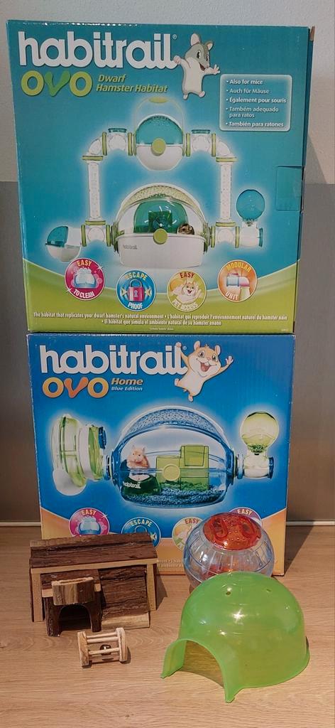 2 Habitrail Ovo hamsterkooien. Samen €50,-., Dieren en Toebehoren, Knaagdieren en Konijnen | Hokken en Kooien, Zo goed als nieuw