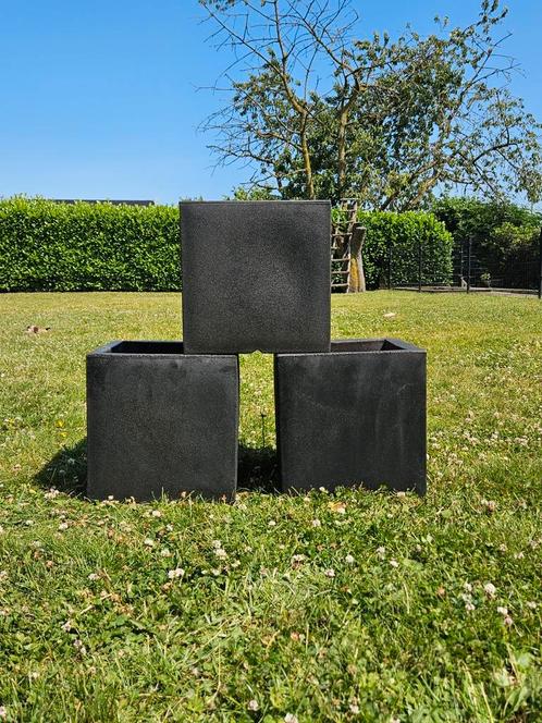 Capi bloembakken super AANBIEDING zwart 55% korting, Tuin en Terras, Bloembakken en Plantenbakken, Nieuw, Kunststof, Binnen, Balkon