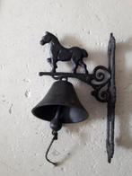 Gietijzeren deurbel met paard. Geheel gaaf . Lengte 38 cm., Antiek en Kunst, Ophalen of Verzenden
