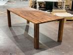 Walnoten tafel 220x100cm met hoekpoten