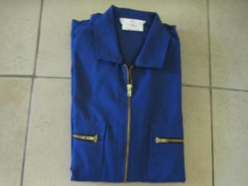 Overall Rally KORENBLAUW 100% katoen MAAT 48 OP = OP !! beschikbaar voor biedingen