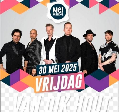 Meifestival Met Van Dik Hout, 2 kaarten 5 euro per stuk, Tickets en Kaartjes, Evenementen en Festivals, Twee personen