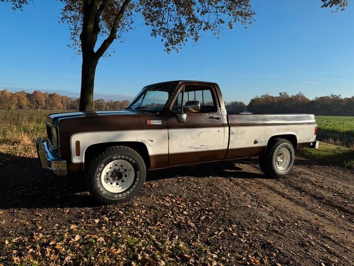 GMC 2500 Super Custom Pick up, Auto's, GMC, Particulier, LPG, Overige carrosserieën, Automaat, Geïmporteerd, Bruin, Beige, Achterwielaandrijving
