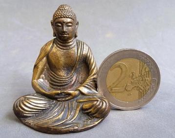 MINIATUUR Bronzen Figuur Buddha Boeddha Beeldje Beeld  beschikbaar voor biedingen