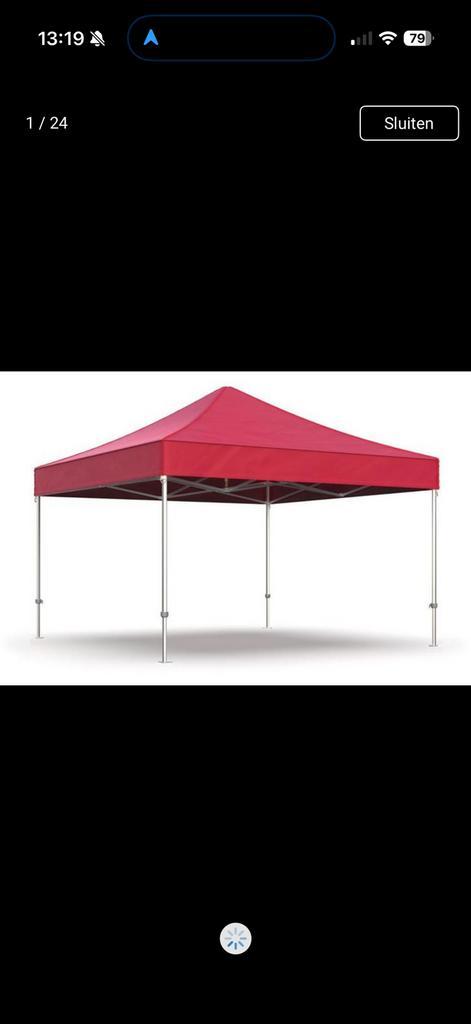 Partytent easy up rood. Met zijkanten!, Tuin en Terras, Partytenten, Zo goed als nieuw, Minder dan 5 meter, Ophalen