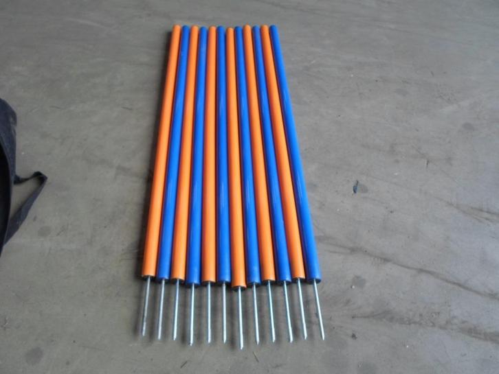 te koop aangeboden behendigheid / agility paaltjes slalom, Dieren en Toebehoren, Overige Dieren-accessoires, Gebruikt, Ophalen