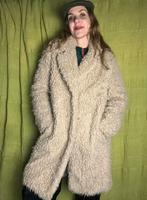 Furry teddy jas - crème /beige- H&M -S/small, Kleding | Dames, Jassen | Winter, H&M, Beige, Ophalen of Verzenden, Maat 36 (S)