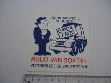 sticker oud Autoschade Ruud v Boxtel Schijndel auto schade beschikbaar voor biedingen