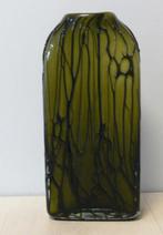 Design vaas, Ophalen of Verzenden, Minder dan 50 cm, Groen, Glas