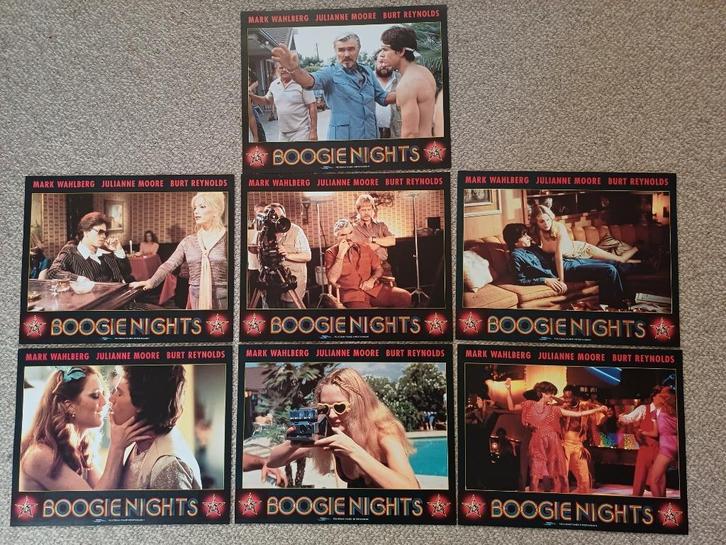 BOOGIE   NIGHTS   NED.      lobbycard set., Verzamelen, Posters, Nieuw, Film en Tv, A1 t/m A3, Overige vormen, Verzenden