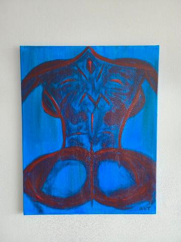 Gevormd in stilte. Acryl op canvas  beschikbaar voor biedingen