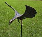 VLIEGENDE EEND / bronzen beeld / tuinsteker, Huis en tuin decoratie Marie, Nieuw, Info@huisentuindecoratiemarie.nl, Peize