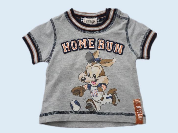 NY&LON grijs T-shirt met opdruk maat 3 mnd (56) ~ BL3003, Kinderen en Baby's, Babykleding | Maat 56, Zo goed als nieuw, Jongetje