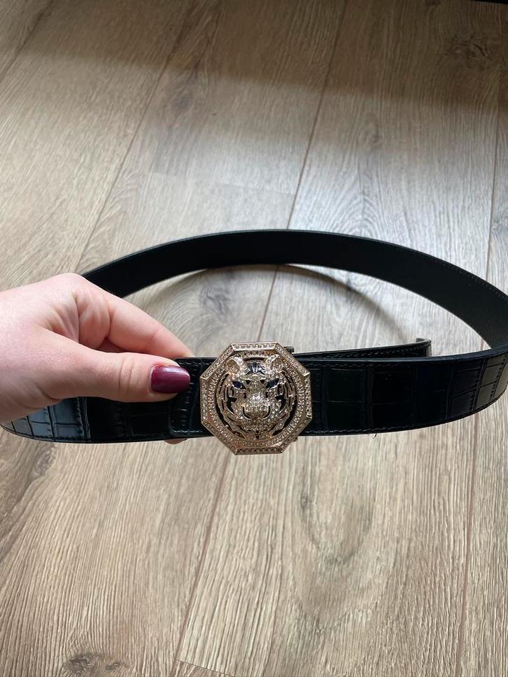 dames zwarte nep leren slangenprint riem studs leeuw buckle, Kleding | Dames, Riemen en Ceinturen, Zo goed als nieuw, Tailleriem