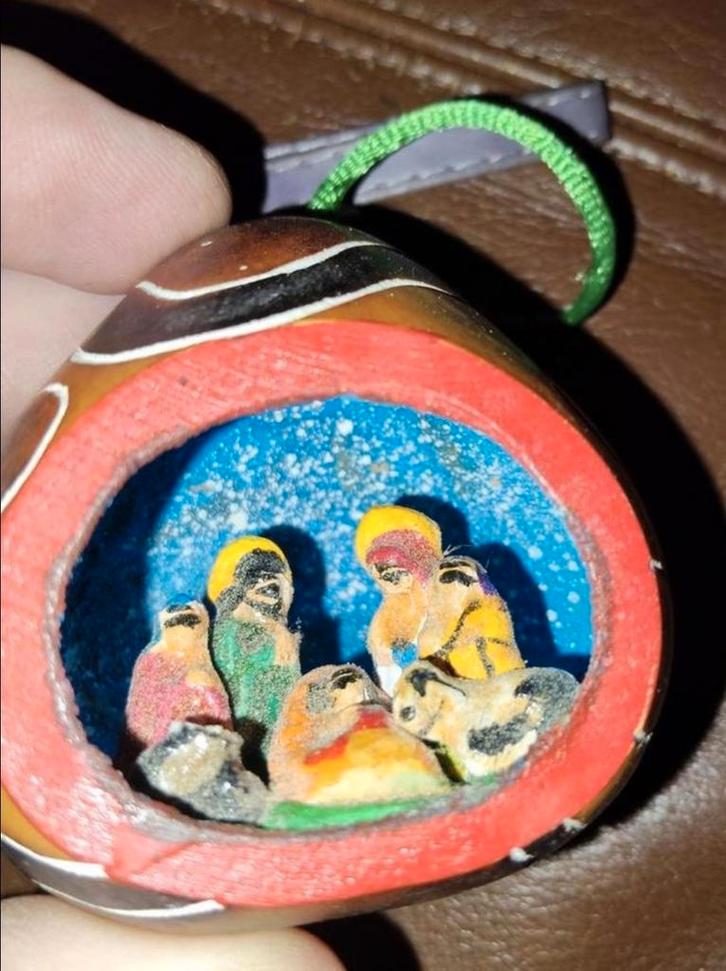 Kerstbal Curacao - Handgemaakt, Antiek en Kunst, Antiek | Religie, Ophalen