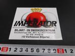 stickers Rotterdam IMPERATOR Biljart- Snookercentrum, Ophalen, Zo goed als nieuw, Overige typen