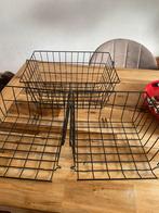 ❤️ 3 zwart metalen draadmanden, Huis en Inrichting, Woonaccessoires | Schalen en Manden, Ophalen of Verzenden, Zo goed als nieuw