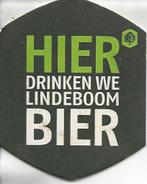 Viltje Lindeboom bier - Hier drinken we, Verzamelen, Ophalen of Verzenden, Zo goed als nieuw, Viltje(s), Overige merken