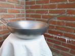 mauviel 1830 grote professionele wok  sauteerpan 32 cm, Huis en Inrichting, Keuken | Potten en Pannen, Keramische plaat, Gebruikt