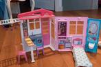 Inklapbaar/ draagbaar barbiehuis, Ophalen of Verzenden, Zo goed als nieuw, Poppenhuis