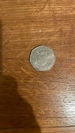 50 pence ierland dublin millennium, Ophalen of Verzenden, Overige landen, Losse munt, Zilver