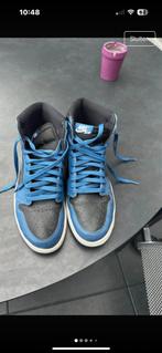 Nike Air Jordan 1 Retro High - Blauw/Zwart, Ophalen of Verzenden, Zo goed als nieuw, Blauw, Sneakers of Gympen