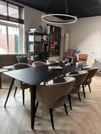 6 NIEUWE luxe eetkamerstoelen fauteuils in stof Lodge, Twee, Overige kleuren, Ophalen of Verzenden, Zo goed als nieuw