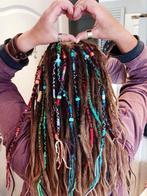 Verschillende leurige accenten dreads/hairwraps  te koop!, Ophalen of Verzenden, Nieuw, Pruik of Haarverlenging