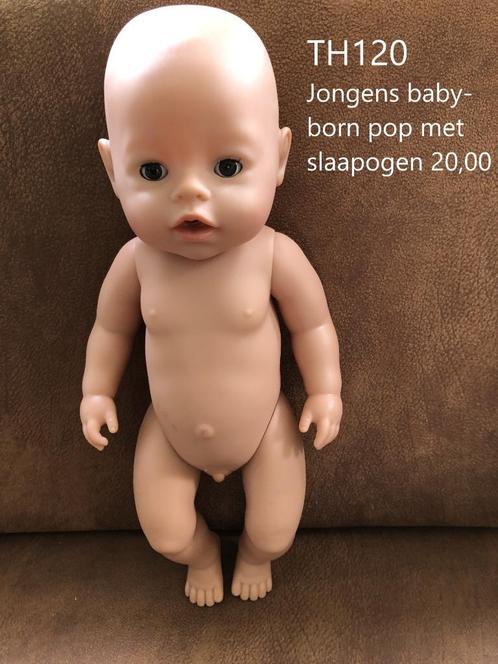 Baby born / baby born jongens pop met slaapogen . Zapf. KiKa, Kinderen en Baby's, Speelgoed | Poppen, Zo goed als nieuw, Babypop