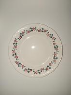 3 brocante oude gebaks bordjes Steingut rood groen set €4,50, Antiek en Kunst, Ophalen of Verzenden