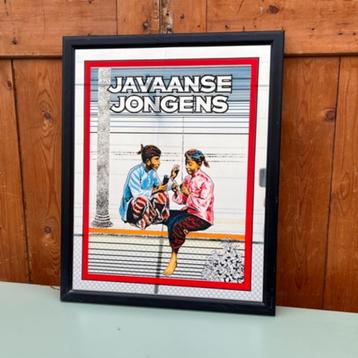 Spiegel pubspiegel Javaanse Jongens origineel 44 x 55 cafe beschikbaar voor biedingen