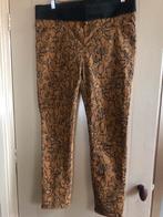 Elastische broek, slangenprint. FREE/QUENT. als nw. Mt. XXL, FREE QUENT, Geel, Maat 46/48 (XL) of groter, Ophalen of Verzenden