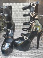 Pleaser hakken, Zwart, Lage of Enkellaarzen, Pleaser, Ophalen of Verzenden