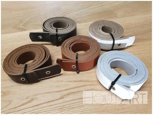 Wandplankhouder leer bruin gevlamd, Huis en Inrichting, Woonaccessoires | Wandplanken en Boekenplanken, Nieuw, Ophalen of Verzenden