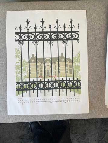Genummerde Zeefdruk - Architectuur & Kalender - 40/100 - Uni beschikbaar voor biedingen