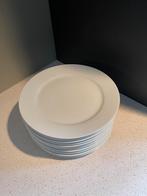Ronde witte borden 26 cm / VASTE PRIJS €12,50, Ophalen of Verzenden, Zo goed als nieuw, Bord(en), Overige stijlen