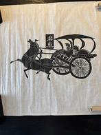 2 x op rijst papier Chinese afbeeldingen, Antiek en Kunst, Verzenden