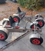 2 mooie rvs skelters, opknappers. Met 1 kar erbij.., Kinderen en Baby's, Speelgoed | Buiten | Skelters, Ophalen, Zo goed als nieuw