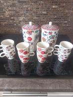 D.E. Koffiekopjes en Voorraadpotten, Keramiek, Ophalen of Verzenden, Zo goed als nieuw, Overige stijlen