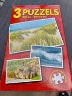 Zeepuzzels. 3x 500 stukjes. 08092912, Ophalen of Verzenden, 500 t/m 1500 stukjes, Zo goed als nieuw, Legpuzzel