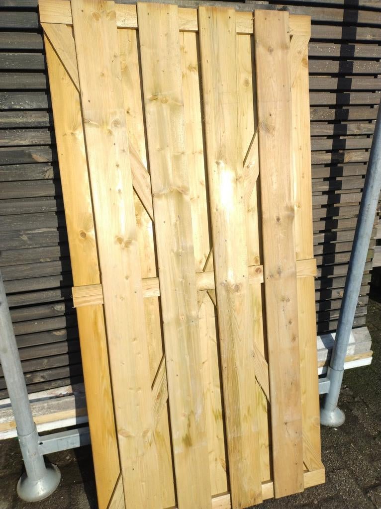 Mooie stevige tuinpoort, Tuin en Terras, Ophalen, Hout, Draaipoort, 150 tot 200 cm