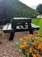 Prachtige gitzwarte picknicktafel, Ophalen, Nieuw
