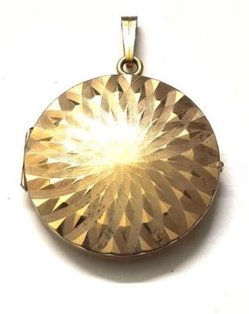 Grote hanger medaillon doublé, Americ KJ (7933) beschikbaar voor biedingen