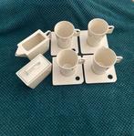 Royal Boch Servies - Kopjes, Schotels, Melkkan en Suikerpot, Ophalen of Verzenden, Zo goed als nieuw, Effen, Kop(pen) en/of Schotel(s)
