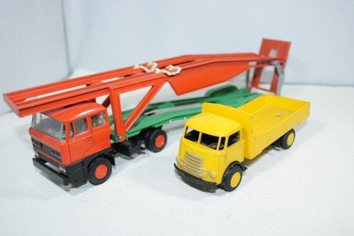 Lion Car Daf Front stuur en Daf transporter beide super mooi, Hobby en Vrije tijd, Modelauto's | 1:50, Gebruikt, Bus of Vrachtwagen