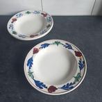Boerenbont soepborden 24,5 cm (prijs voor de 3.samen)., Huis en Inrichting, Gebruikt, Overige typen, Ophalen of Verzenden, Aardewerk