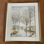 Aquarel in passe partout, Antiek en Kunst, Ophalen